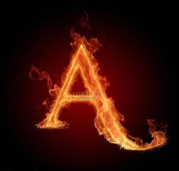 fire alphabet (A)