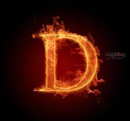 fire alphabet (D)