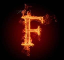 fire alphabet (F)