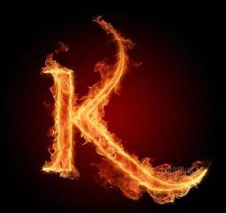 fire alphabet (K)