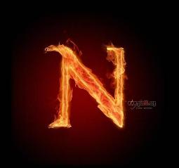 fire alphabet (N)