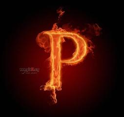 fire alphabet (P)