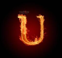 fire alphabet (U)