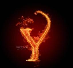 fire alphabet (Y)